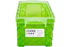 Super Stacker Index Card Box, 3 x 5 Inch Index Cards File Box, Note Holder, Index Card Holder, Photo Boxes Storage, Perfect for 3x5 Index Cards, Recipe Box Holder, Assorted Colors, 1 Count