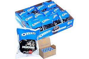 Mini Muffins Baked by Two Bites | Moist Fluffy Muffins made with Cookie Pieces and Creme Filling | Suitable for vegetarians | 2oz Individually Wrapped Muffins | Pack of 12 | Every Order is Elegantly Packaged in a Signature BETRULIGHT Branded Box