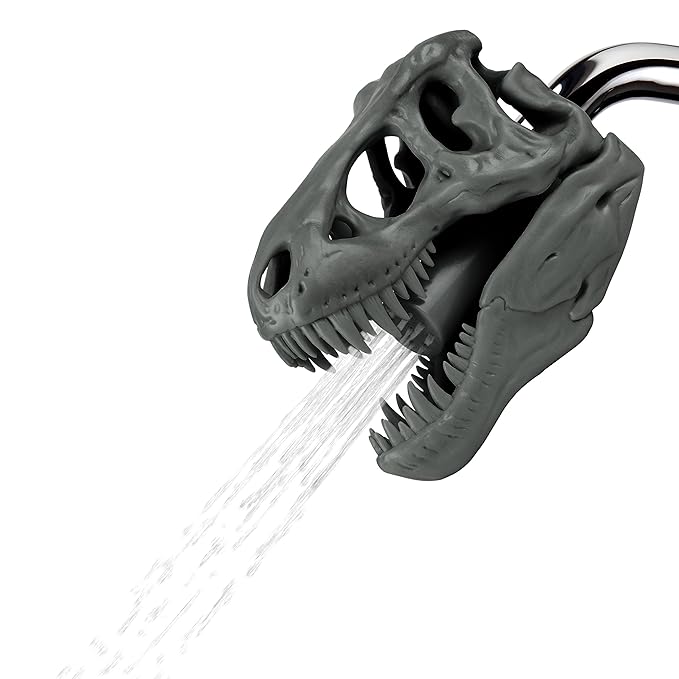 T-Rex Tyrannosaurus dinosaur shower head for sale on Amazon