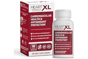 OmegaXL HeartXL Advanced - Heart Health Supplement - Three clinically Studied Mediterranean antioxidant extracts - Supports Blood Pressure, Cholesterol and Circulatory Health (60 Capsules)