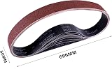 STEBRUAM 50x686 mm Sanding Belts Set 3pcs Each 80/120/150/240/400 Grains view 2