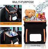 Einesin Car Trash Can with Tissue Holder Leakproof 11L Organizer view 4