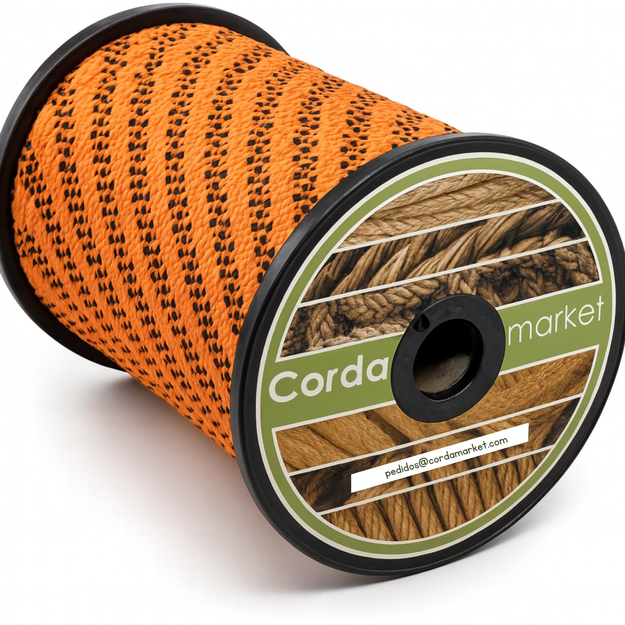 Cordamarket 8 mm Halyard Rope, Adults Unisex, Fluorescent Orange, 50 m
