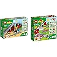 Lego Duplo 2er Set: 10872 Eisenbahnbrücke und Schienen + 10882 Eisenbahn Schienen