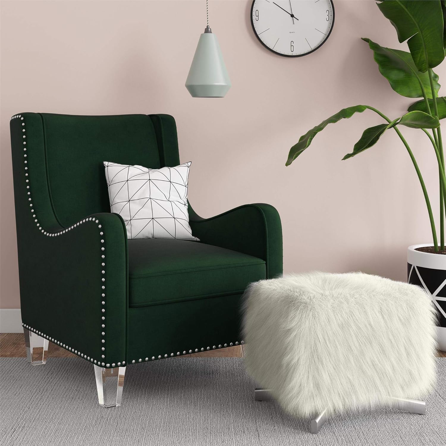 Amazon Com Cosmoliving By Cosmopolitan Nixon Modern Velvet Fabric