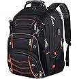 VECKUSON 18.4 Laptop Backpack for Men, 55L Extra Large Gaming Laptops Backpack with USB Charger Port,TSA Friendly Flight Approved and RFID Anti-Theft Pocket
