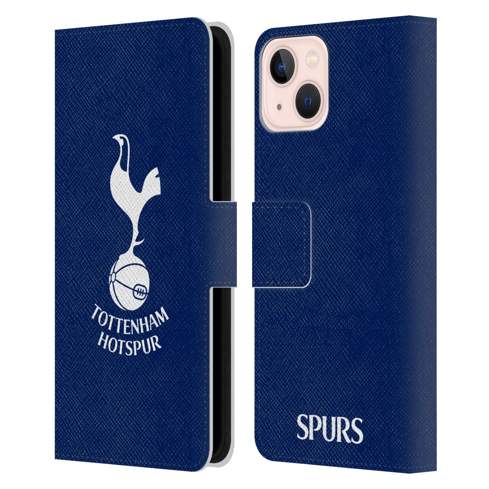 Head Case Designs Officially Licensed Tottenham Hotspur F.C. Cockerel Badge Leather Book Wallet Case Cover Compatible With Apple iPhone 13 — image 1