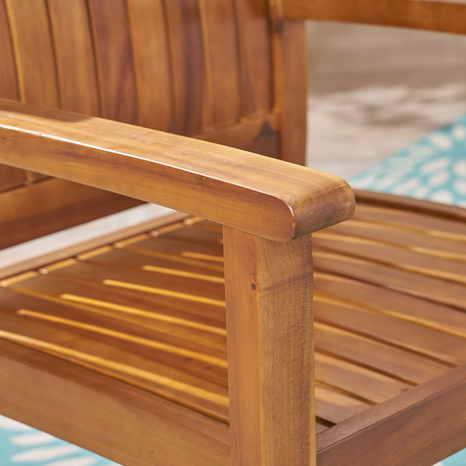 Christopher Knight Home 305350 Teague Outdoor Acacia Wood Dining Chairs (Set of 2), Teak Finish : Garden & Outdoor