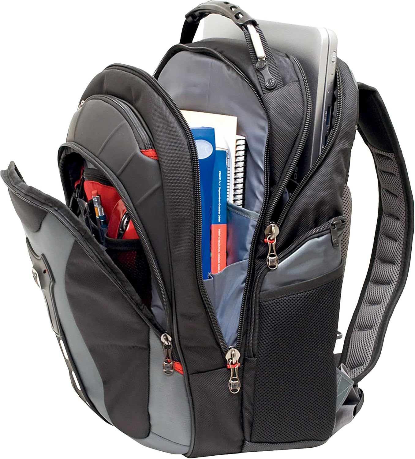 Wenger SwissGear 600639/17 "Backpack Black, Grey custodie-custodia for Netbook with Shoulder Strap Colour: Black, Grey - Image 3