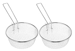 Deep Wire Basket for Cooking - Pack of 2