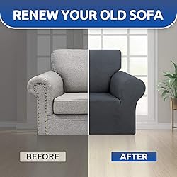 KEKUOU Stretch Single Sofa Slipcover 1 Piece Couch