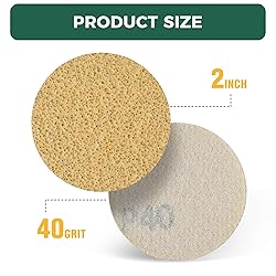 S SATC 2 Inch Hook and Loop Sanding Discs 50PCS