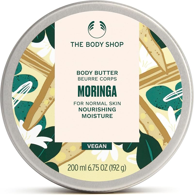 The Body Shop Moringa Body Butter 200ml Ultra-Hydrating Vegan Skincare