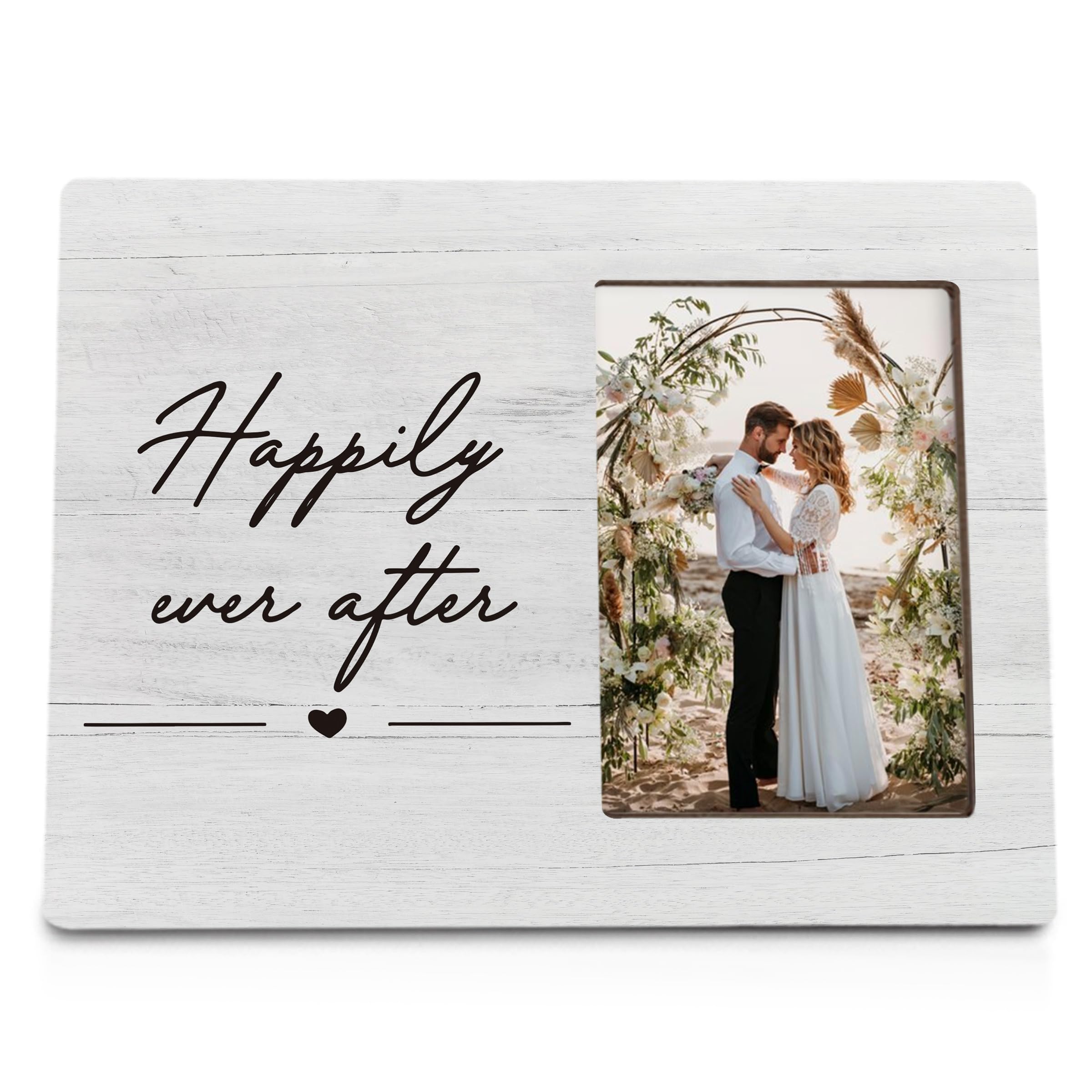 Photo 1 of ** FACTORY SEALED. chipped corner**
ANIANG Wedding Picture Frame, Wedding Gifts, WeddingFrame, WeddingGifts for Newlyweds 8x10 Photo Frame, Marriage License Frames, Happily Ever After WeddingPicture Frames for Tabletop Wall