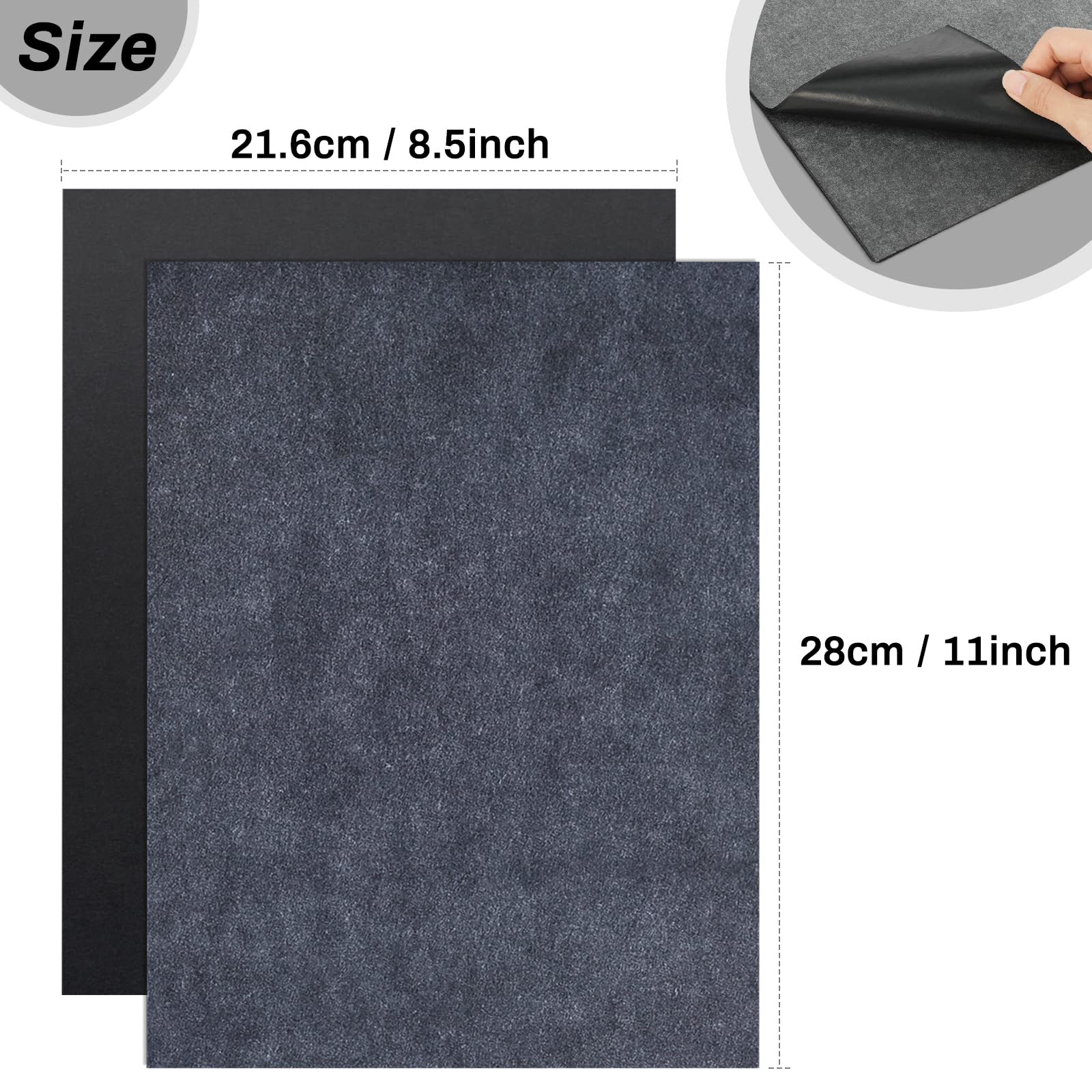 Carbon Transfer Copy Paper with Embossing Stylus Tool for Tracing, Cridoz 30 Sheets Graphite Transfer Tracing Paper with 5 Pcs Embossing Dot Tools for Tracing on Wood, Paper, Canvas (8.5 by 11 Inch)