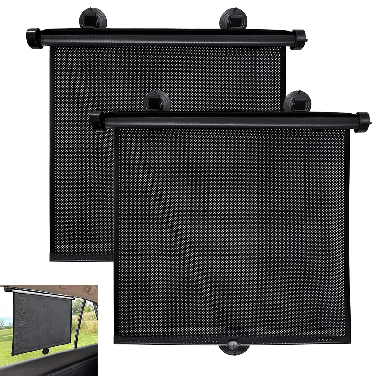 VBGURR 2 Pcs Car Window Shades for Baby, Automotive Window Shade Sun Shades for Car Windows, Automobile Window Sun Shade Cars Window Cover(40 x 45cm)