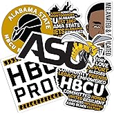 Desert Cactus Alabama State University Sticker Hornets ASU Sticker Vinyl Decals Laptop Water Bottle Car Scrapbook (T2 HBCU-D)