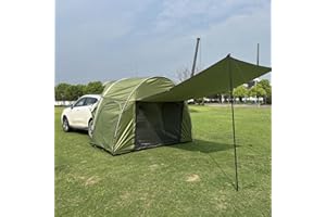 MOOTACO SUV Tent, Waterproof Car Tent, Car Camping Tent with Awning for Camping, Vehicle Camping Tailgate Tents Outdoor Trave