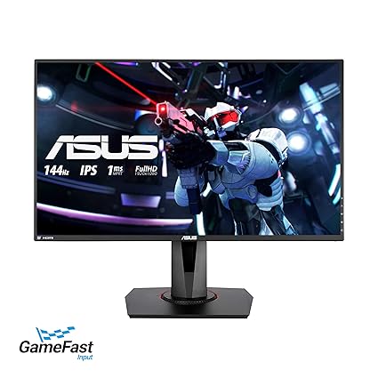 amazon com asus vg279q 27 full hd 1080p ips 144hz 1ms mprt dp hdmi dvi eye care gaming monitor with freesync adaptive sync computers accessories - rx 580 fortnite 144hz