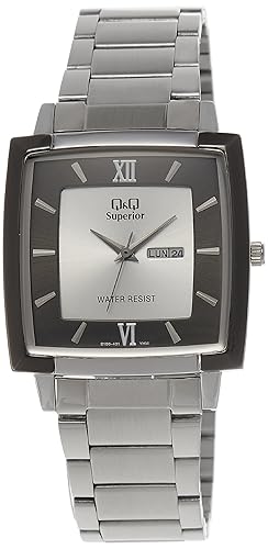 Q & Q Analog Silver Dial Mens Watch - S190-401Y