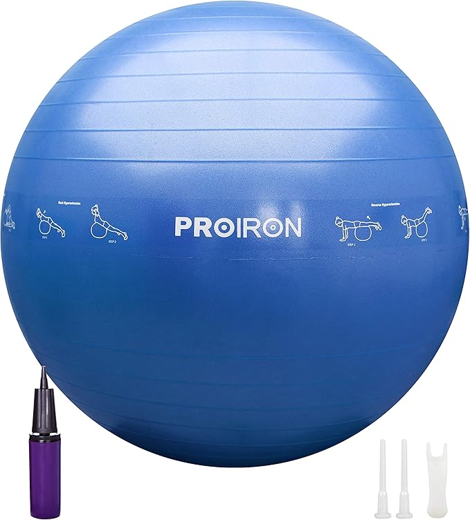 PROIRON Exercise Ball with Postures Shown on the Yoga Ball, Pregnancy