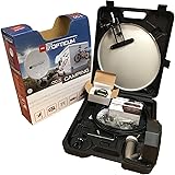 35cm Satgear Suitcase kit inc 12v/240v HD receiver, Single Opticum Red Robust LNB and Satfinder