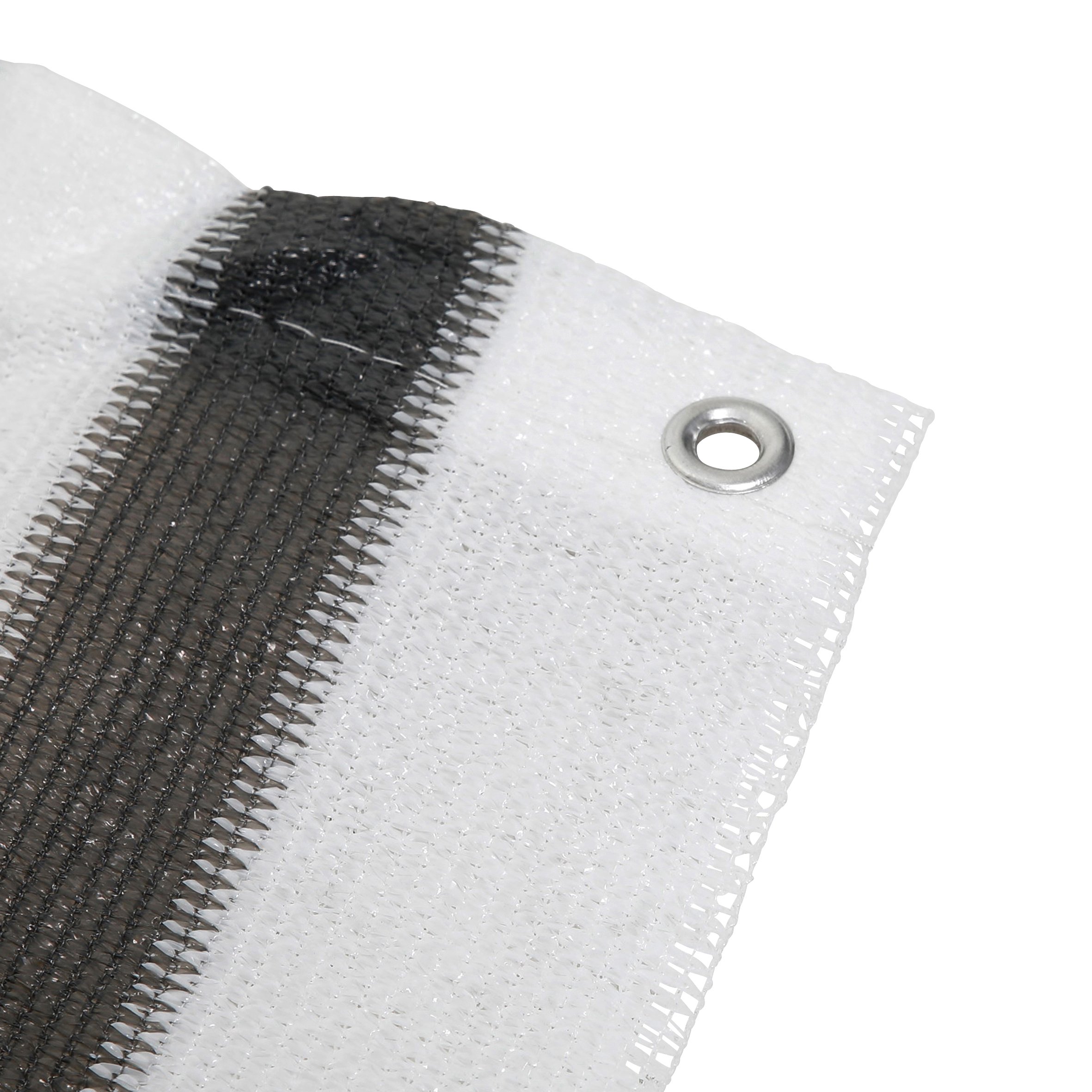 Ribelliยฎ Balcony Privacy Screen, Balcony Privacy Screen, Fence, Wind Protection, Balcony Surround, Various Sizes and Colours, Length 6 m (Colour/Height) (Grey/White, 75)