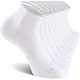 CS CELERSPORT 2/5 Pairs Ankle Compression Socks for Men and Women Running Athletic Socks