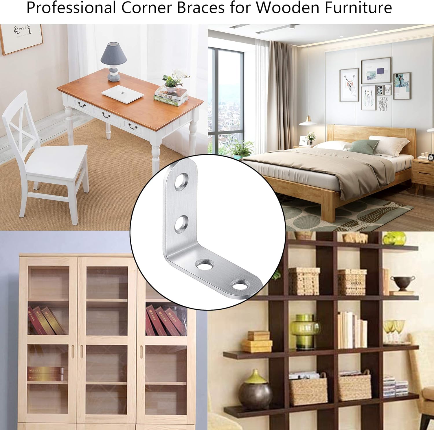 ángulo De 30 Grados Con Escuadras 40 x 40 mm 30 piezas 90 Grados Corchete Angular Ángulo de Acero Corner  Brace escuadras para estanterias para muebles sillas estantería muebles  mesa ventana Bricolaje y herramientas Clavos, tornillos y pernos  futakuchi-hakata.com