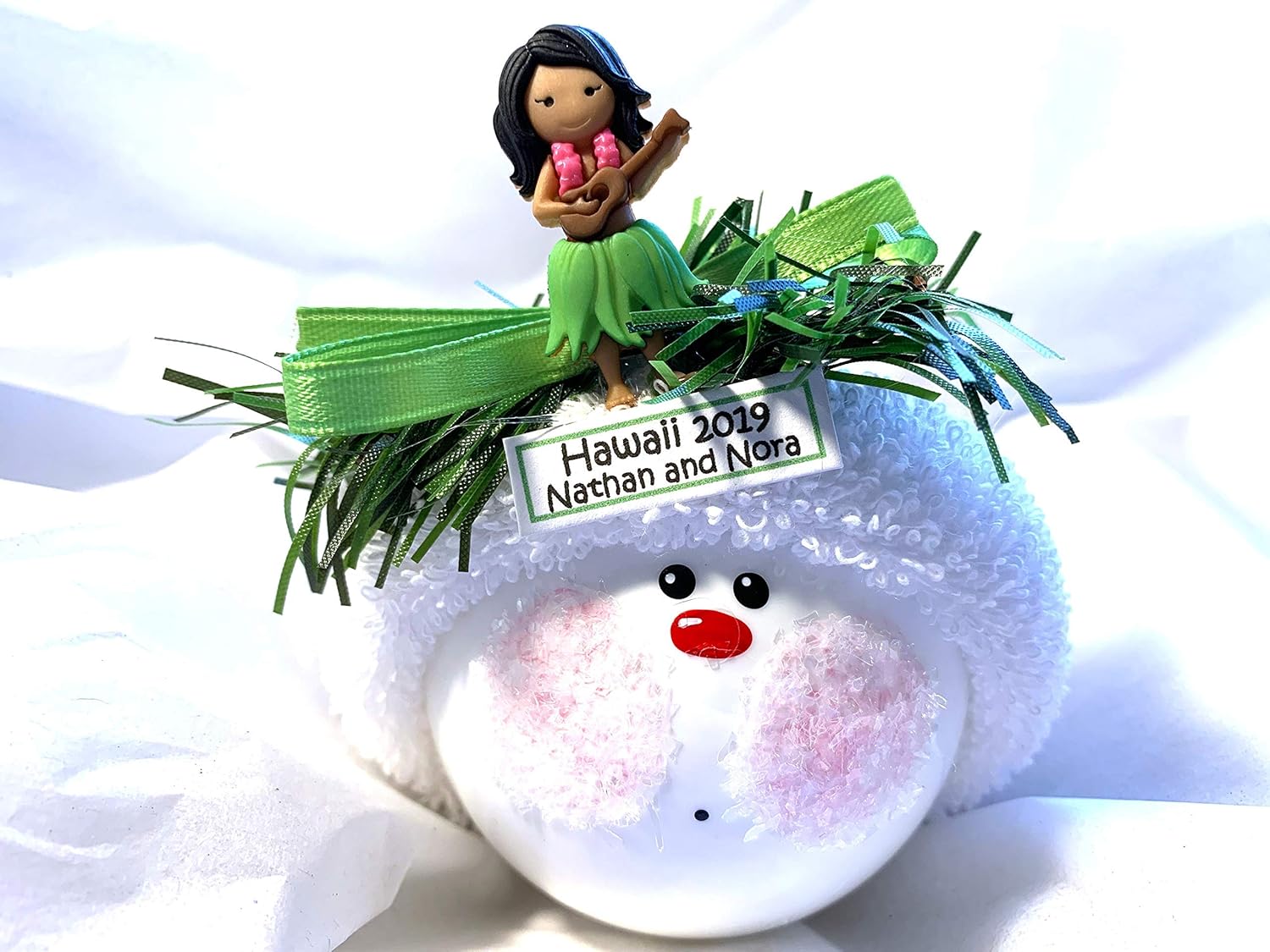 Hawaii Vacation Souvenir Gifts Christmas Glass Ornaments