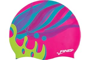 Finis Mermaid Silicone Cap - Fun Kids Swim Cap with a Universal Fit - 100% Silicone Swim Cap with Rippled Edge for a Watertight Seal - Swimming Pool Accessories