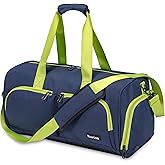 Kuston Sports Gym Bag with Shoes Compartment &Wet Pocket Gym Duffel Bag Overnight Bag for Men and Women