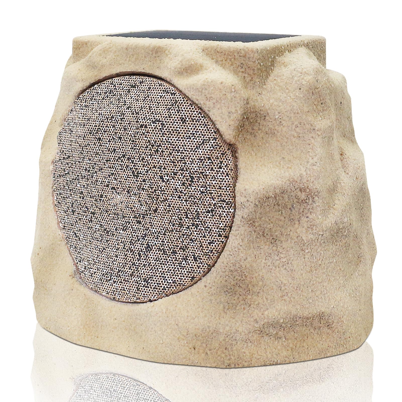 Photo 1 of (PARTIAL SET) (UNTESTED) (MISSING CORDS) GGII Solar Powered Rock Speakers Outdoor Water-Resistant IP44 with Lights 7 Colors, TWS Pair Function for Patio Outside Deck Pool Garden BBQ 1-Pack