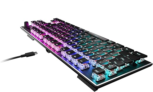 Amazon Co Jp Roccat Vulcan Tkl コンパクトメカニカル Rgb ゲーミングキーボード Jp 日本語配列モデル 静音 リニア 赤軸相当 テンキーレス 国内正規品 ドイツデザイン Roc 12 285 パソコン 周辺機器