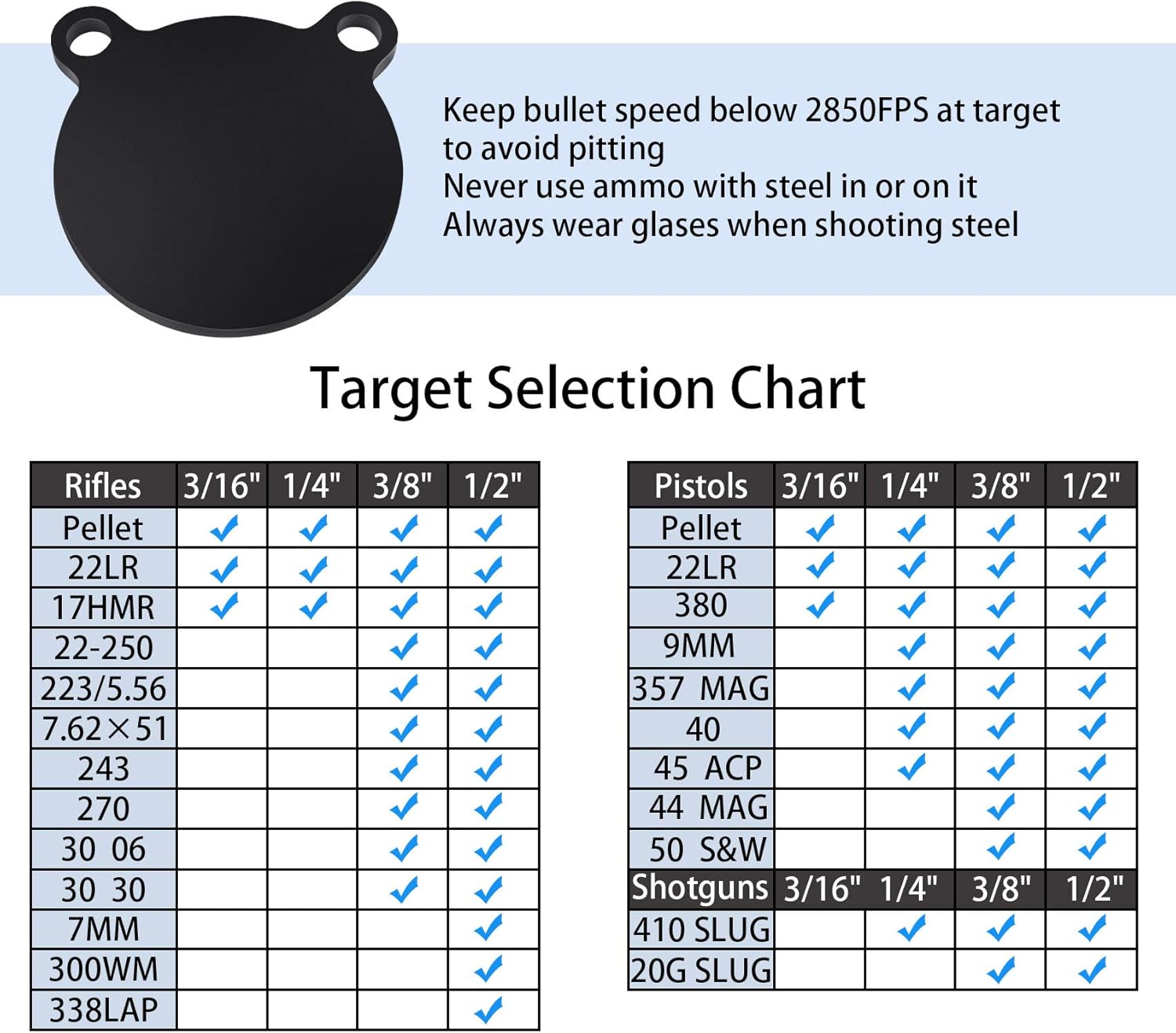 Chriffer Shooting Target Stand Kit, DIY Pipe Target Stand Set with Target Hanging Hook 4pcs, Target Gongs 2pcs, Mounting Bracket 2pcs for Pipe : Sports & Outdoors