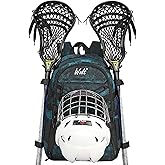 WOLT Lacrosse Bag-Lacrosse Backpack with Two Sticks Holder-Large Field Hockey Bag Holds All Sport Gears