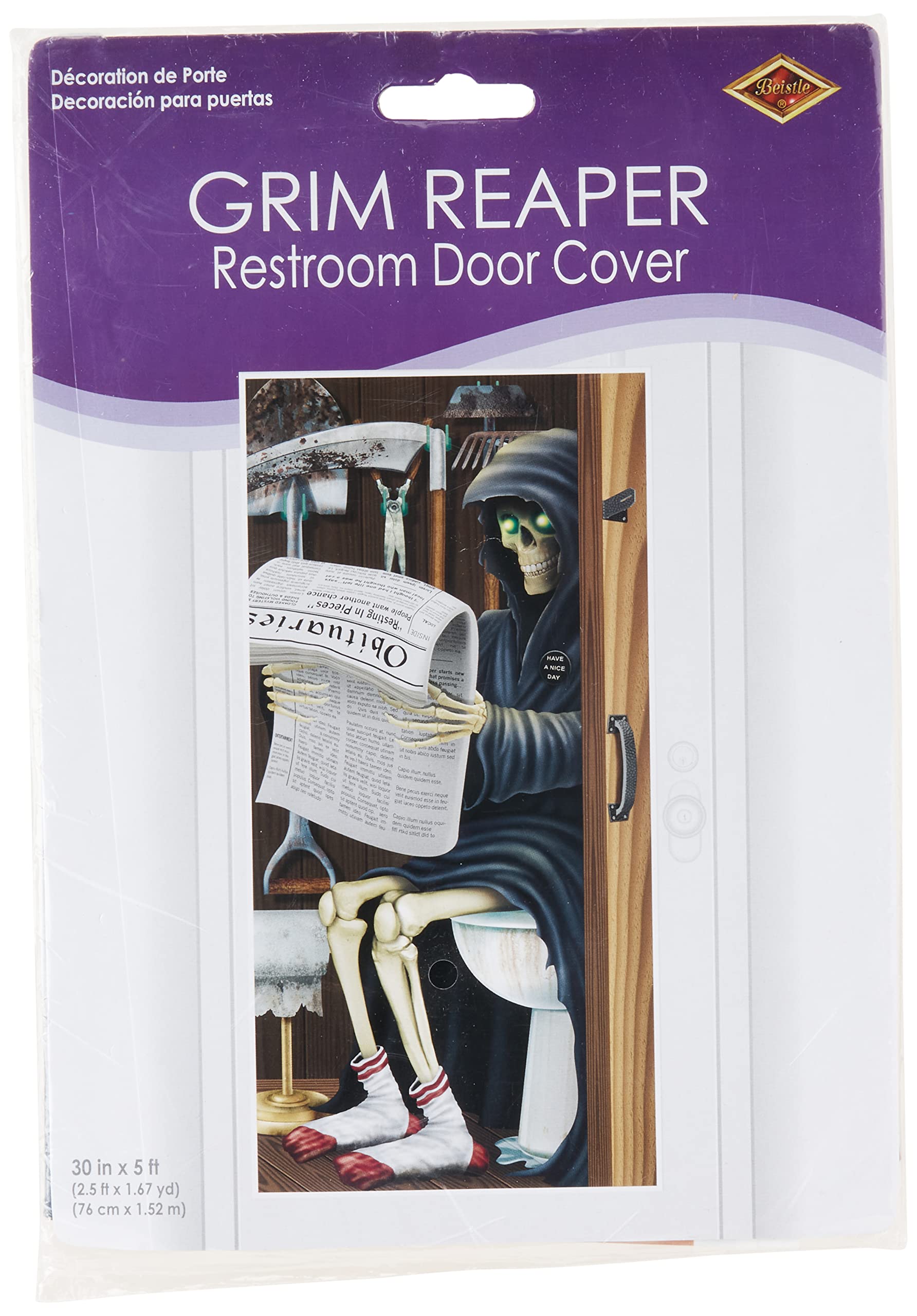 Beistle Beistle Grim Reaper Restroom Door Cover