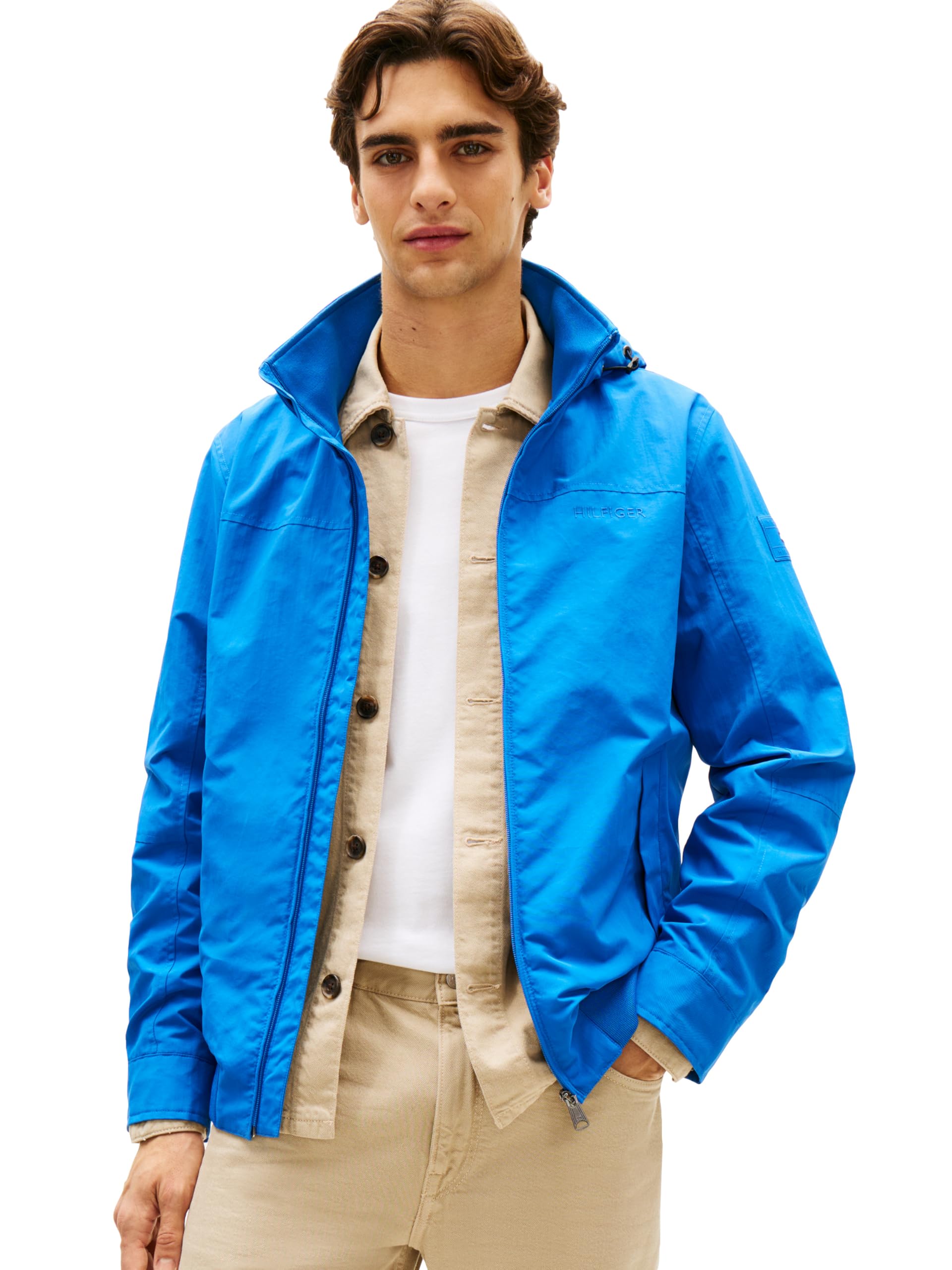 Tommy Hilfiger Men's Lightweight Waterproof Regatta Jacket, BLUE ORBIT X-Small Image