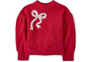 The Children's Place Girls Long Sleeve Crew Neck Pullover Sweater