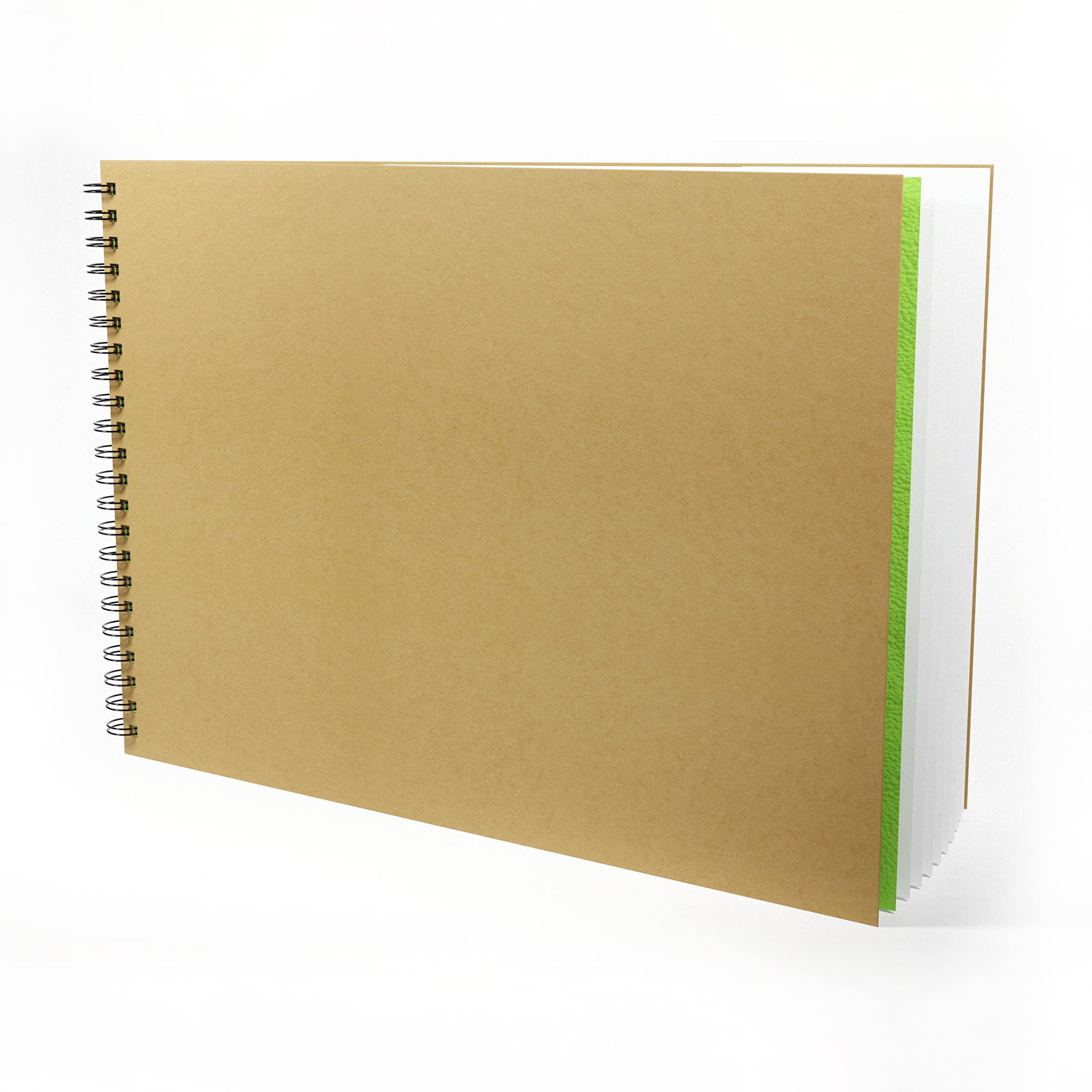Artgecko Mixed Media Sketch Book A3 Landscape - 80 Pages (40 Sheets) 150gsm White Cartridge Paper