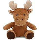 DolliBu Moose Plush - Super Soft Stuffed Animal, Cute Wildlife Animal Plush, Adorable Fluffy Stuffed Animal for Boys and Girls, Stuffed Zoo Animals Plush Gift for Babies, Kids, Adults - 6 Inches