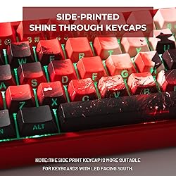 GMKWTL XVX Swordsman Double Shot PBT Keycaps,Side