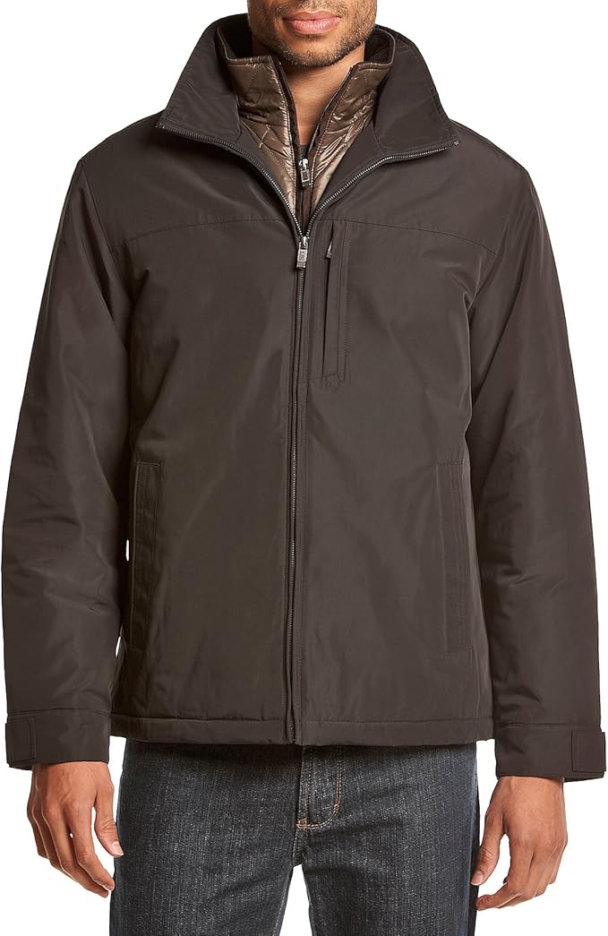 Weatherproof Garment Co. Men's Rugged Oxford Jacket, Black