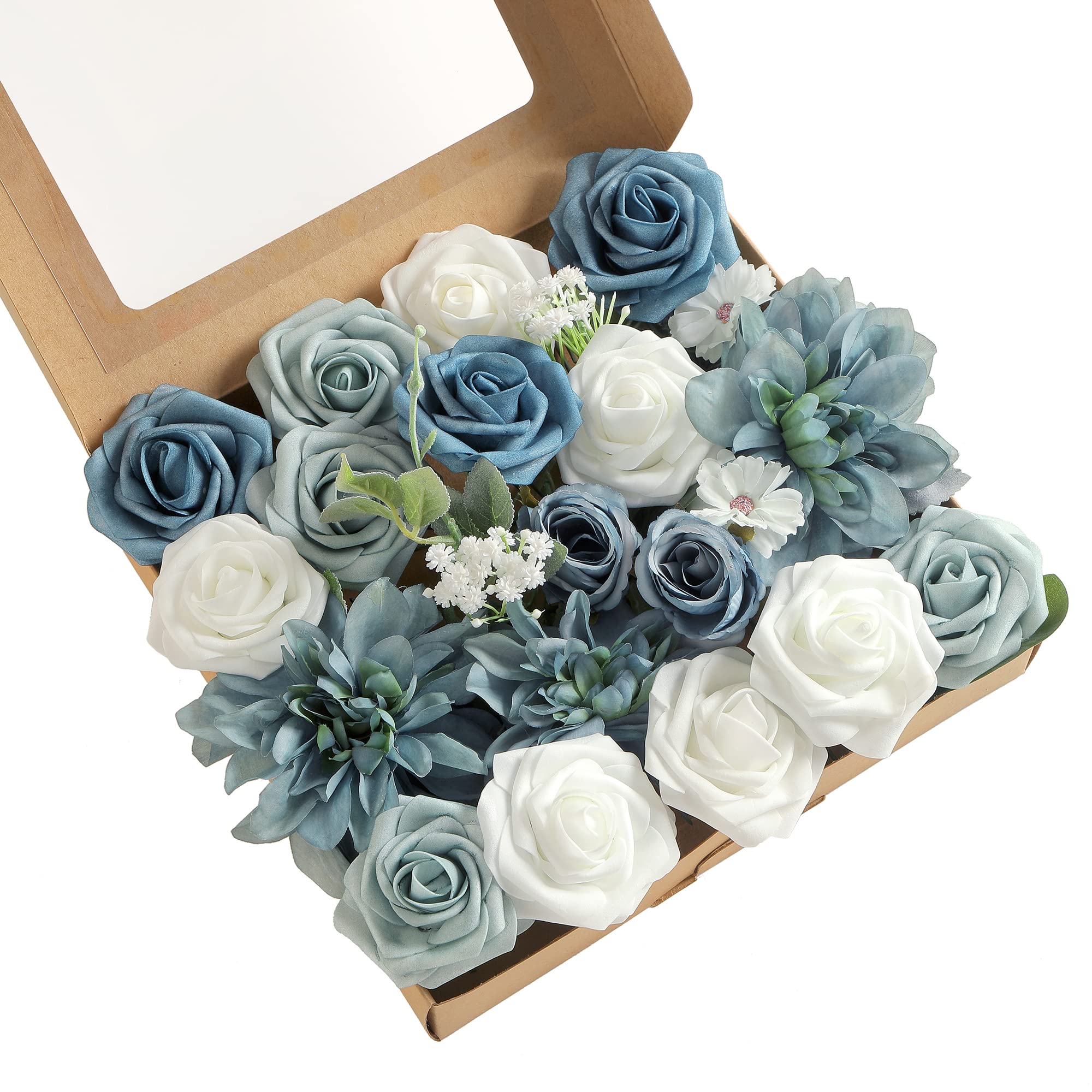 kuujojo Artificial Flowers Combo, Fake Flowers for DIY Tables