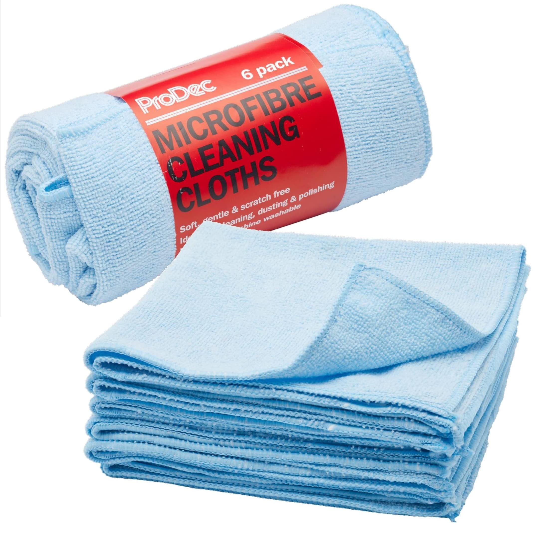 ProDec 6 pack Microfibre Cleaning Cloths