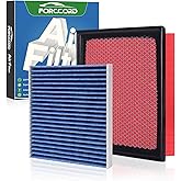 Cabin &amp; Engine Air Filter Kit for Dodge Durango 2011-2026 | Jeep Grand Cherokee 2011-2022, Grand Cherokee WK 2022, Replace#CF11183 CA10755, Activated Carbon Cabin Filter Car Accessories