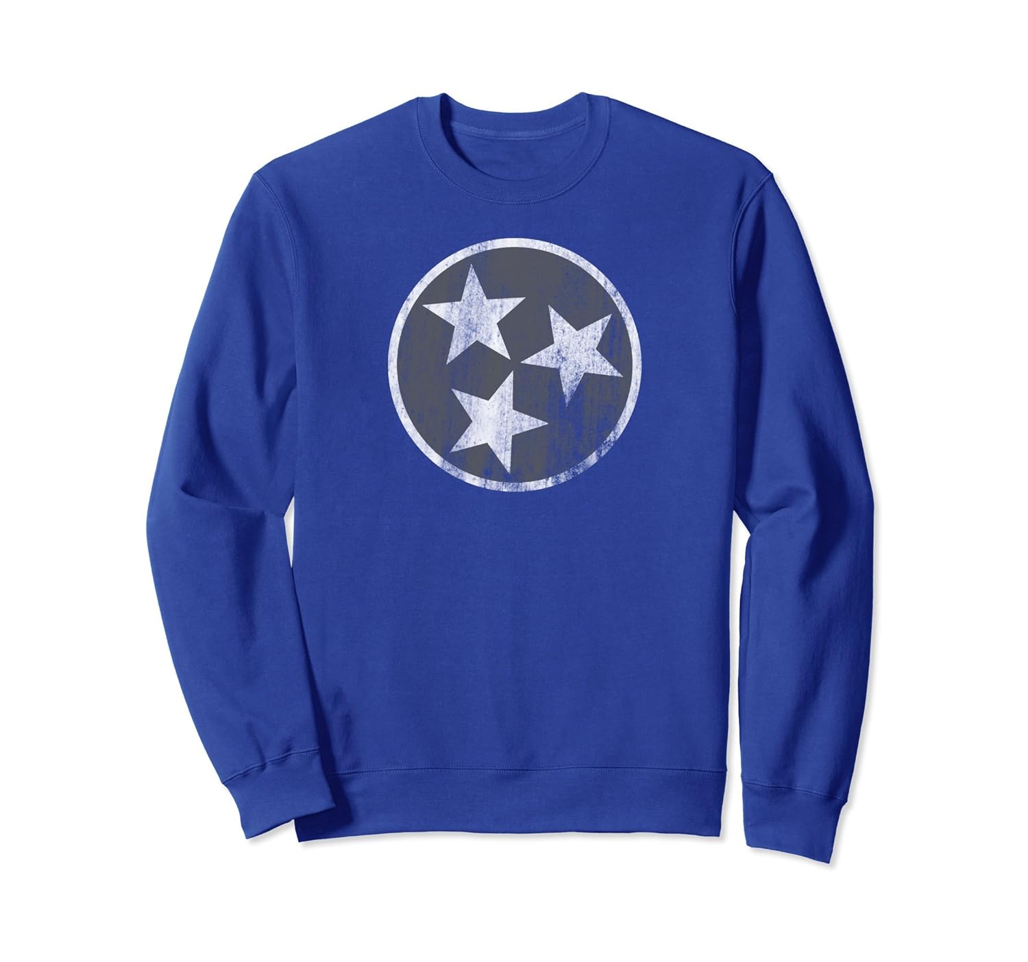 Gray Tennessee Flag Volunteer State Stars Sweatshirt-anz