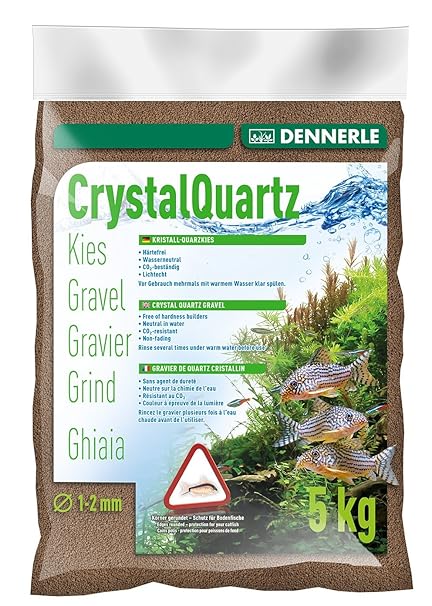 Dennerle Kristall-Quarzkies Dunkelbraun 5 oder 10 Kg