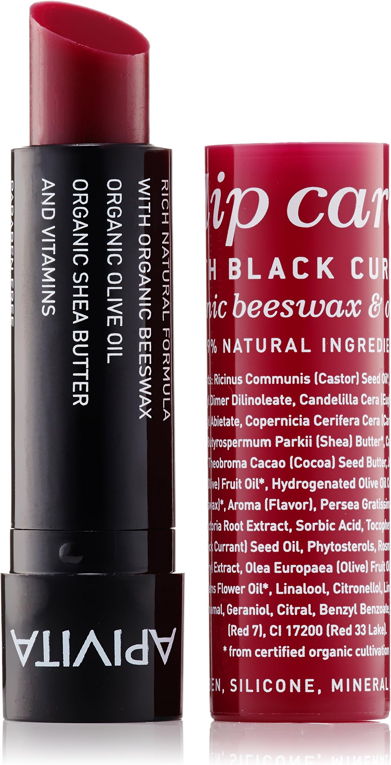 Apivita Apivita lip care with black currant, 0.15oz, 0.15 Ounce