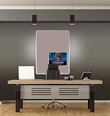 Wonderwall Premium Grey Felt Noticeboard 120x90cm Aluminium Frame Anti-Fade view 3